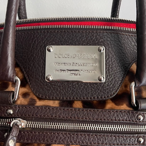 Dolce & Gabbana brown leopard print shoulder bag - Picture 5 of 10